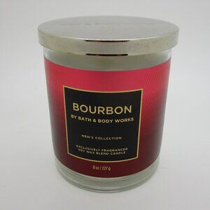 Bath & Body Works BOURBON Single Wick Scented Jar Candle 8 oz